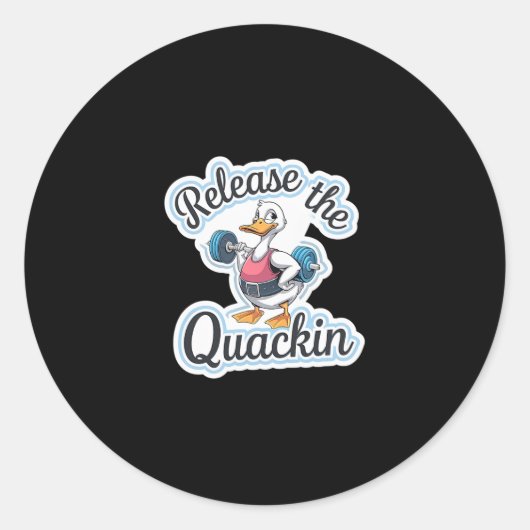 Quackinジムのボディビルを解放 – 1 ラウンドシール (正面)