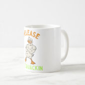 Quackin Duck Gym Bodybuilderをリリース コーヒーマグカップ (正面右)