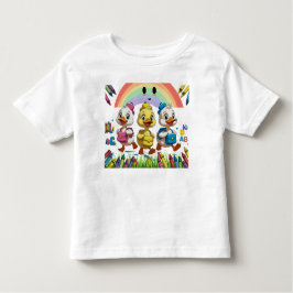 Quacking into Kindergarten!" – Cute Duck Back-to-S トドラーTシャツ