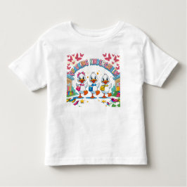 "Quacking Kindergarten – Cute Duck Back-to-School  トドラーTシャツ