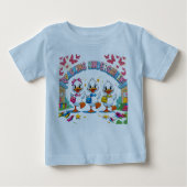 "Quacking Kindergarten – Cute Duck Back-to-School ベビーTシャツ (正面)