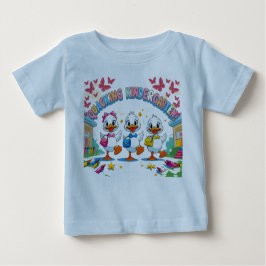"Quacking Kindergarten – Cute Duck Back-to-School  ベビーTシャツ