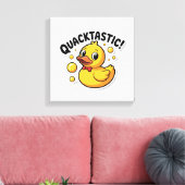 Quacktasticラバーダック漫画のキャンバス印刷 キャンバスプリント (インサイチュ (リビング))