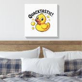 Quacktasticラバーダック漫画のキャンバス印刷 キャンバスプリント (インサイチュ (寝室))