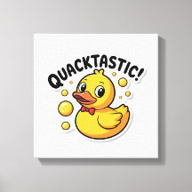 Quacktasticラバーダック漫画のキャンバス印刷