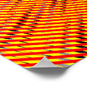 Quad Pataphysics Overlapping Spirals in CMYK ポスター (角)