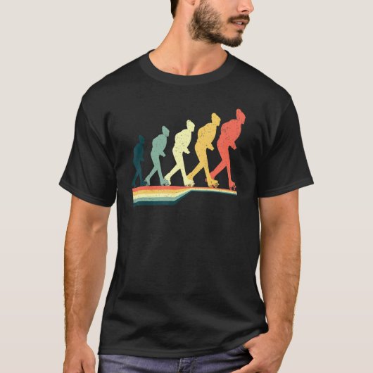 Quad Roller Skating Vintage Retro Tシャツ (正面)