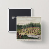 Quadraの島のインドの野営 缶バッジ (正面&裏面)