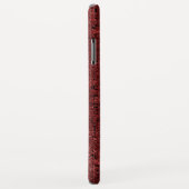 Quadrados pequenos vermelho sobreposto encharcados Case-Mate iPhoneケース (裏面/右)