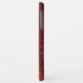 Quadrados pequenos vermelho sobreposto encharcados Case-Mate iPhoneケース (裏面/左)