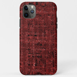 Quadrados pequenos vermelho sobreposto encharcados iPhone 11 pro maxケース