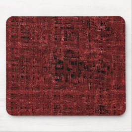 Quadrados pequenos vermelho sobrepostos encharcado マウスパッド