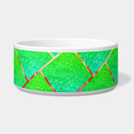 Quadrados verde azulado、linhas de trase cores。 ボウル