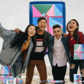 Quadrants  ラッピングペーパーシート