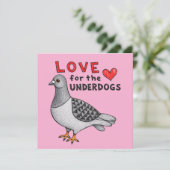 Quadratische Karte "Love For The Underdogs" カード (スタンド正面)