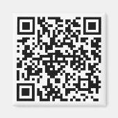 Quadratischer Magnet mit QR-Code マグネット (正面)