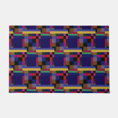 Quadrillage multicolore ドアマット (正面)