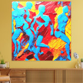 Quadro Abstrato em Canvas A Reconstrução Humana キャンバスプリント (インサイチュ (リビング))