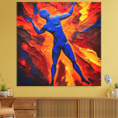 Quadro Abstrato em Canvas O Construtor dos Átomos キャンバスプリント (インサイチュ (リビング))