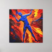 Quadro Abstrato em Canvas O Construtor dos Átomos キャンバスプリント (正面)