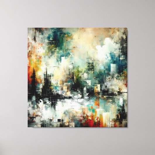 Quadro Abstrato várias cores キャンバスプリント (正面)