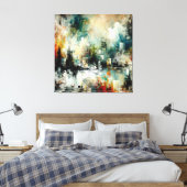 Quadro Abstrato várias cores キャンバスプリント (インサイチュ (寝室))