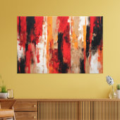 Quadro Abstrato Vermelho, preto etc... em Canvas キャンバスプリント (インサイチュ (リビング))
