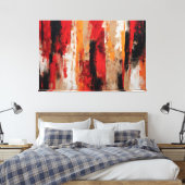 Quadro Abstrato Vermelho, preto etc... em Canvas キャンバスプリント (インサイチュ (寝室))