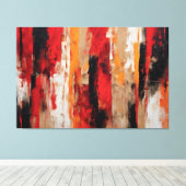 Quadro Abstrato Vermelho, preto etc... em Canvas キャンバスプリント (インサイチュ (ウッドフロア))
