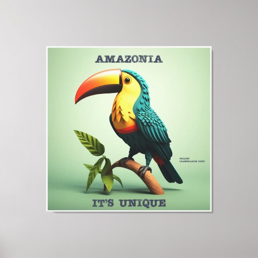 Quadro Amazônia - It's Unique - Tucano キャンバスプリント (正面)