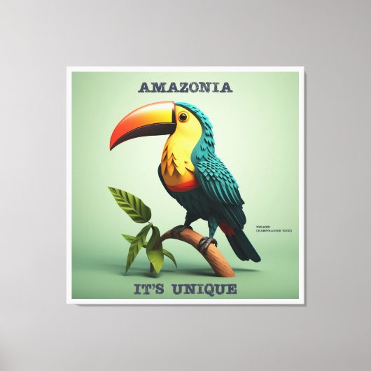 Quadro Amazônia - It's Unique - Tucano キャンバスプリント (正面)