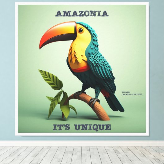 Quadro Amazônia - It's Unique - Tucano キャンバスプリント (インサイチュ (ウッドフロア))