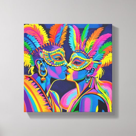Quadro carnaval para si apaixonar キャンバスプリント (正面)