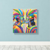 Quadro  de casal apaixonados  キャンバスプリント (インサイチュ (ウッドフロア))