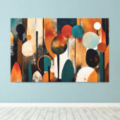 Quadro decorativo abstrato material Canvas キャンバスプリント (インサイチュ (ウッドフロア))