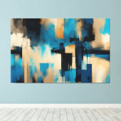 Quadro decorativo abstrato material Canvas キャンバスプリント (インサイチュ (ウッドフロア))