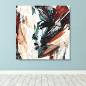 Quadro decorativo abstrato Rosto de Mulher キャンバスプリント (インサイチュ (ウッドフロア))