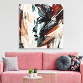 Quadro decorativo abstrato Rosto de Mulher キャンバスプリント (インサイチュ (リビング))
