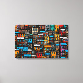 Quadro decorativo favela Impressão em Canva キャンバスプリント