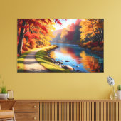 Quadro Decorativo Floresta de Outono キャンバスプリント (インサイチュ (リビング))