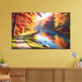 Quadro Decorativo Floresta de Outono キャンバスプリント (インサイチュ (リビング))