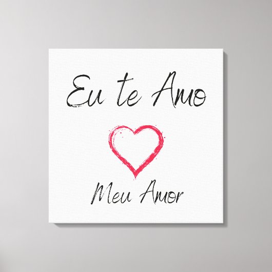 Quadro eu te amo impressão em canvas キャンバスプリント (正面)