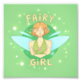 Quadro Fairy Girl de fada com estilo フォトプリント