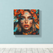 Quadro "Filha da terra" キャンバスプリント (インサイチュ (ウッドフロア))