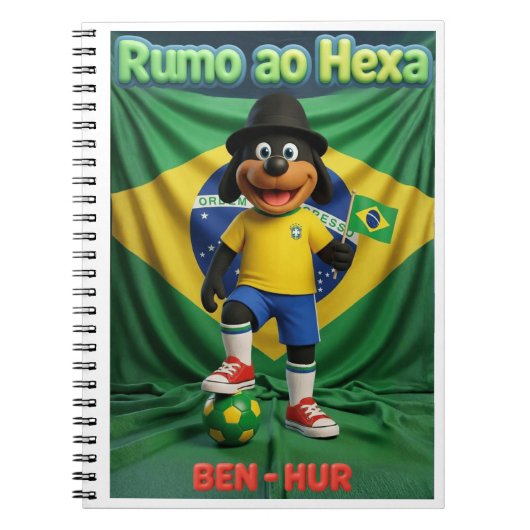 Quadro Infantil Ben-Hur Torcedor Rumo ao Hexa 2026 ノートブック (正面)