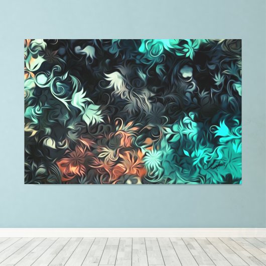 Quadros Abstrato Canvas Onaitsirc Infinity キャンバスプリント (インサイチュ (ウッドフロア))