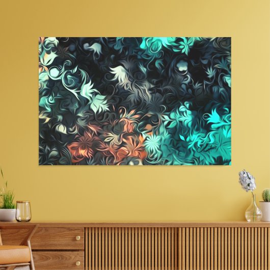 Quadros Abstrato Canvas Onaitsirc Infinity キャンバスプリント (インサイチュ (リビング))