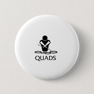 QUADS -テノールドラム 缶バッジ