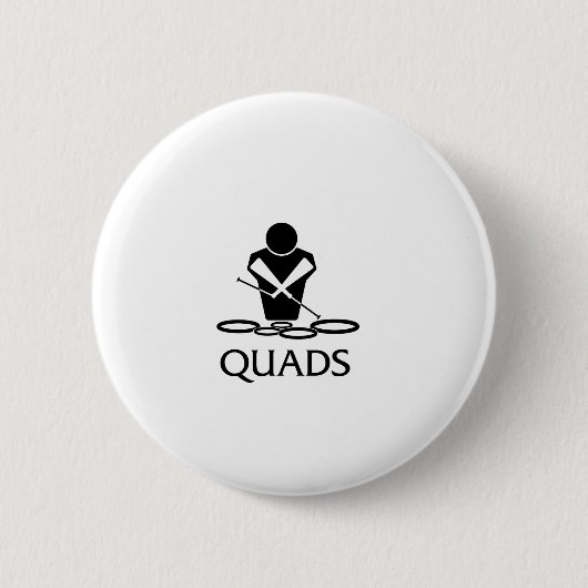 QUADS - Tenor Drums 缶バッジ (正面)
