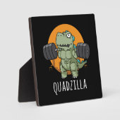 Quadzilla – ジおもしろいムトレーニング漫画,スクワット フォトプラーク (正面)